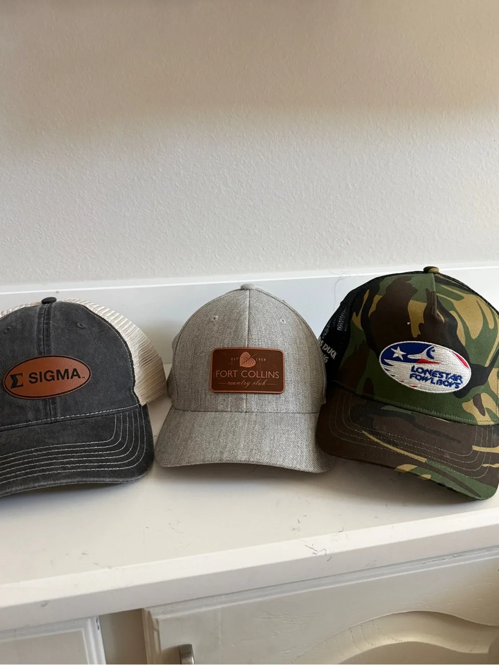 Set of Three  Trucker Caps